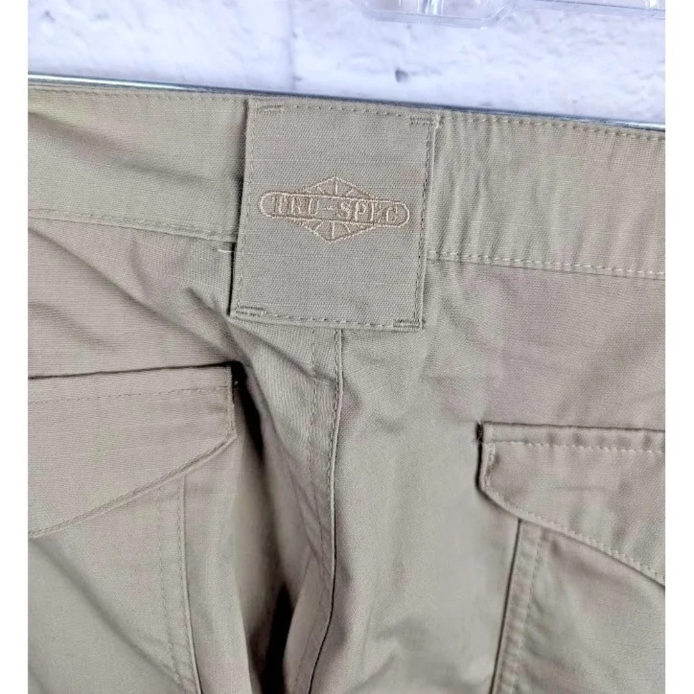 Tru-Spec Tactical Cargo Pants Men's Size 44W 30L Khaki Beige Adjustable Waist
